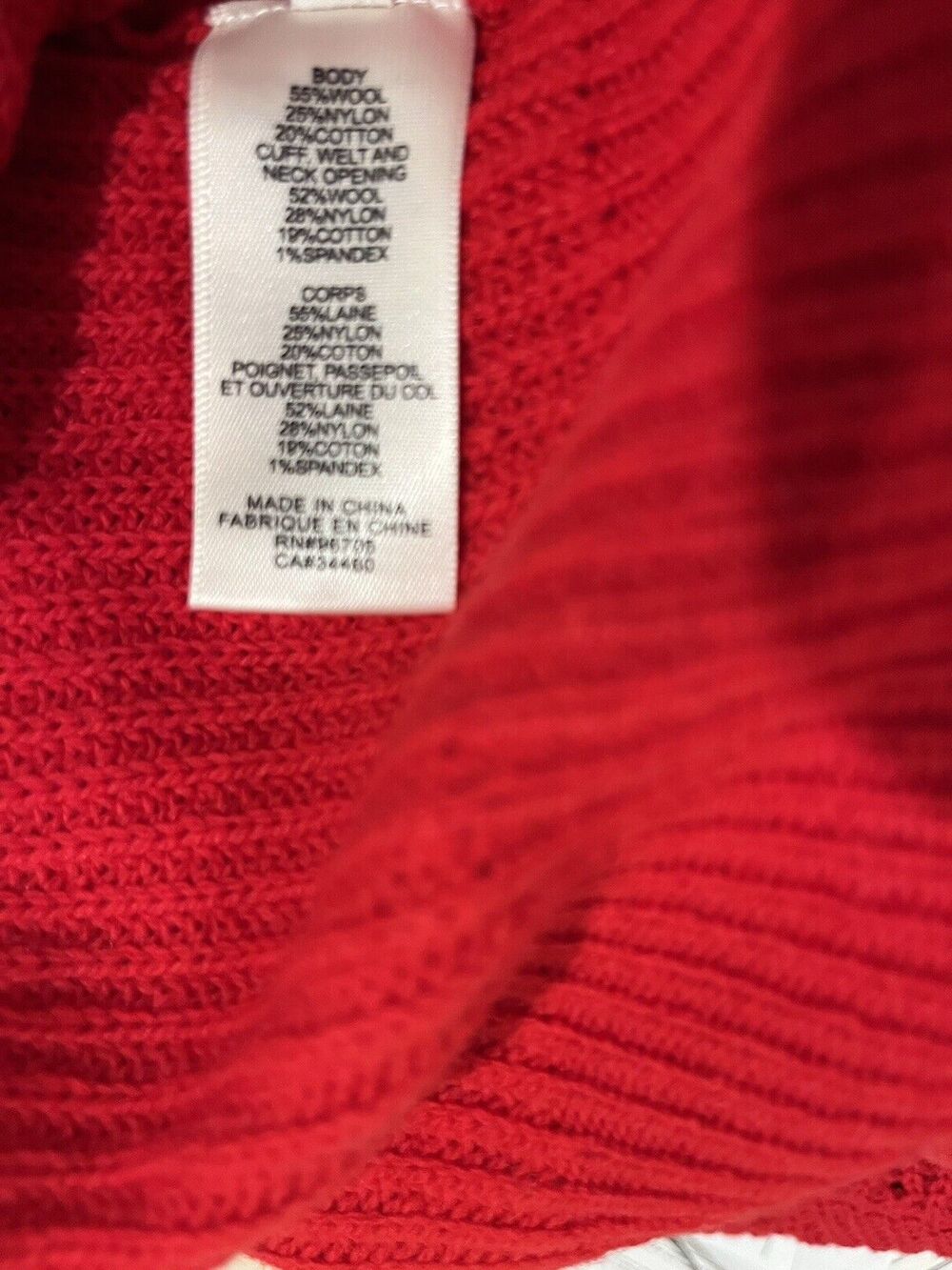 Rebecca Taylor womens Red Wool Blend Mock Neck Turtleneck Sweater size XS $295 - Picture 10 of 11